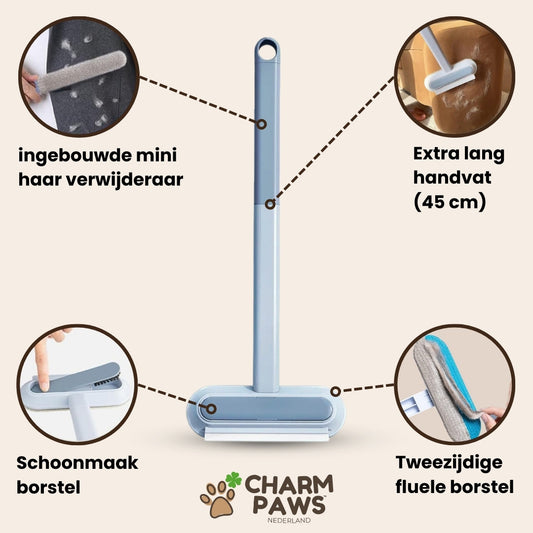 CharmPaws® MultiSwipe Pro - 3-in-1 Huisdierhaar Verwijderaar