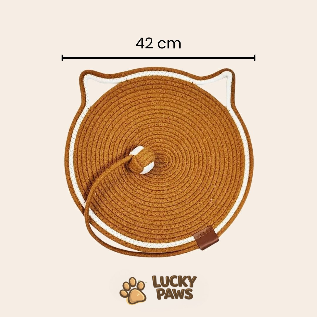 Round Scratching Mat with Ball