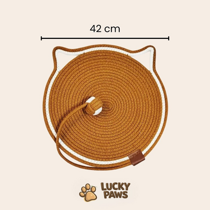Round Scratching Mat with Ball