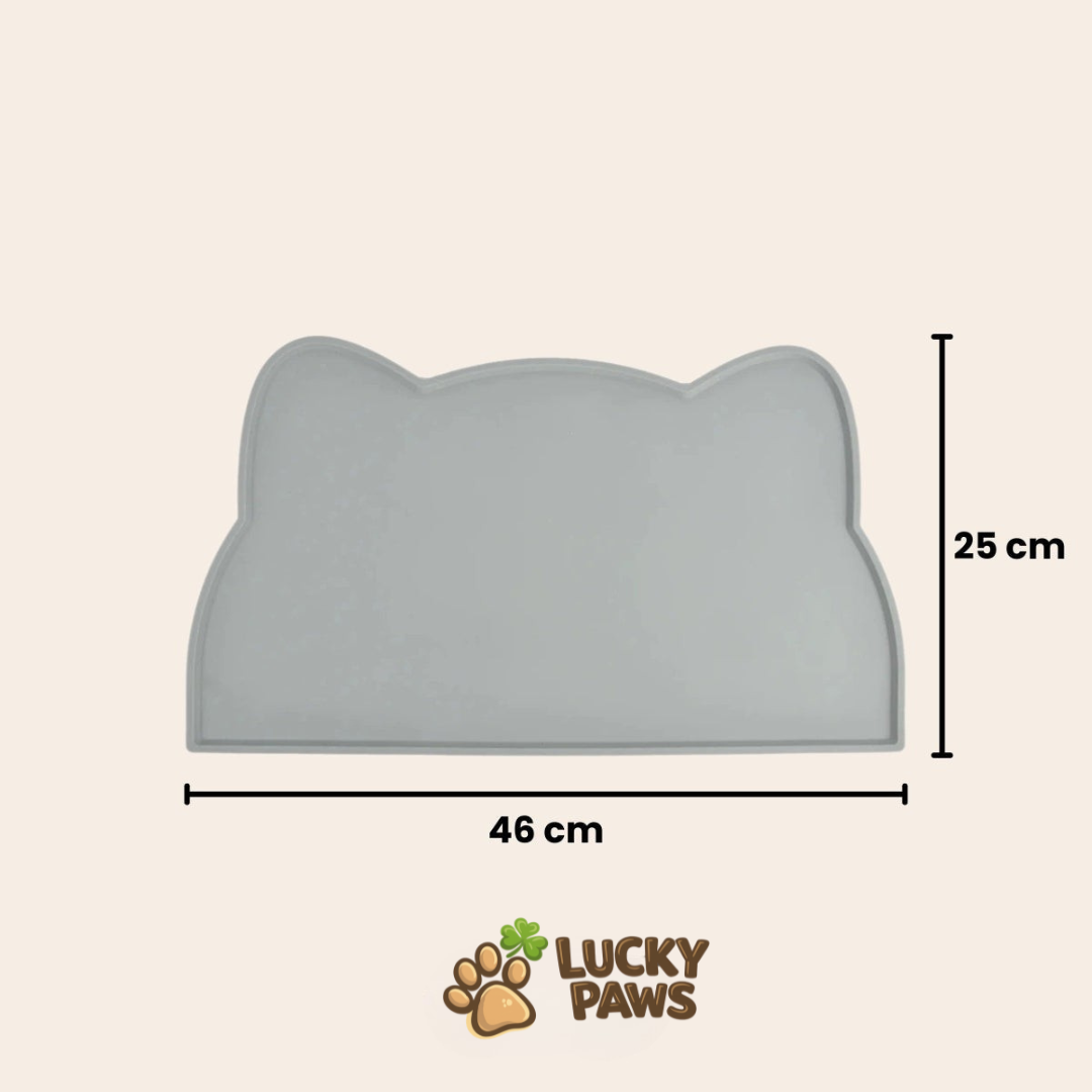 CharmPaws® Cat Placemat - Anti-Slip & Water-Repellent for Food and Water Bowls