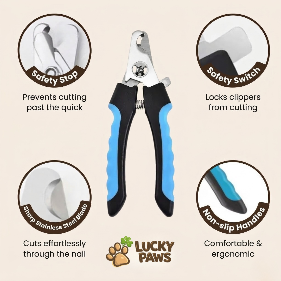 Professional Nail Clipper with Safety Stop - For Dogs & Cats