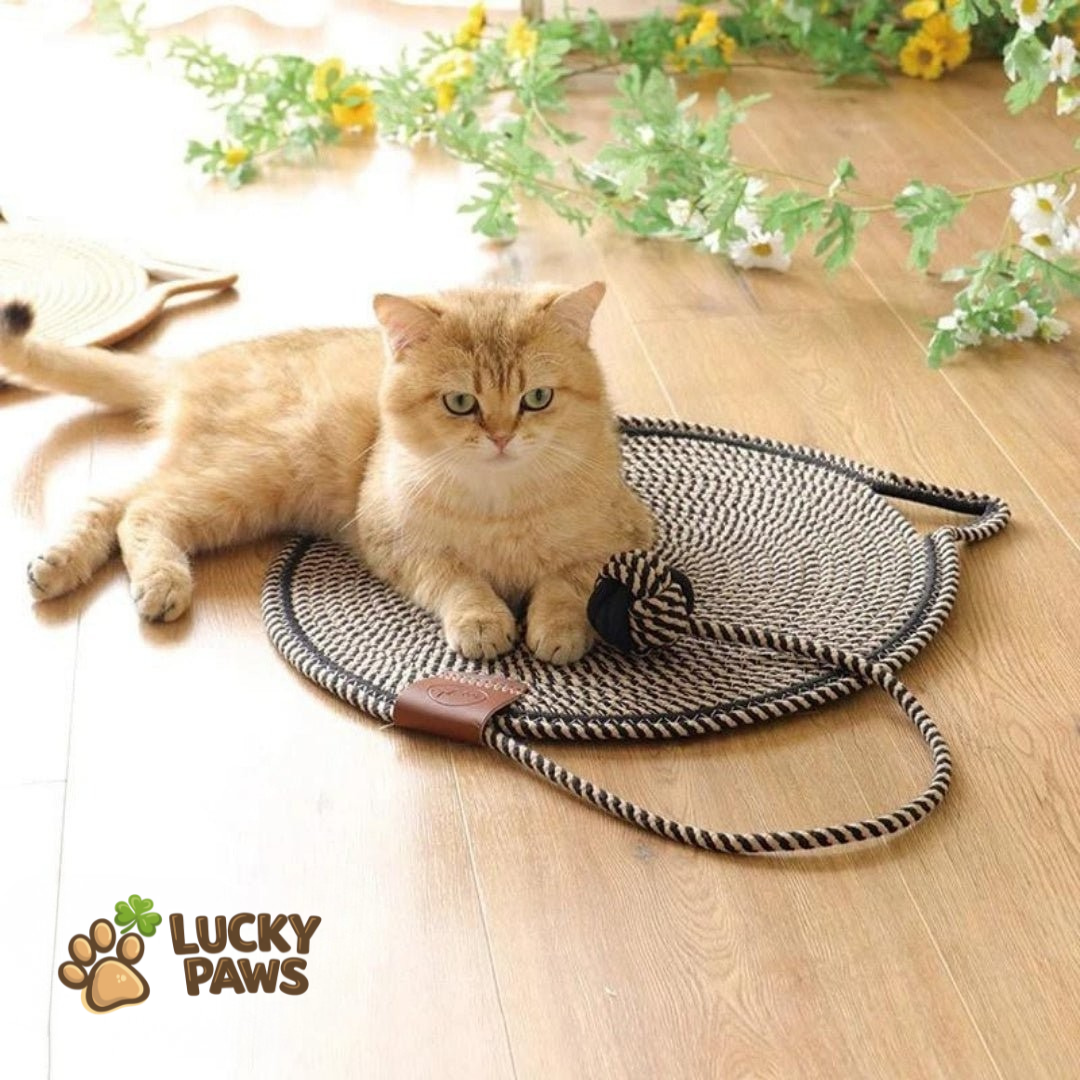 Round Scratching Mat with Ball