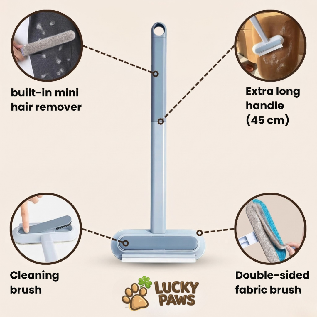 LuckyPaws® HairAway Pro - 3-in-1 Pet Hair Remover