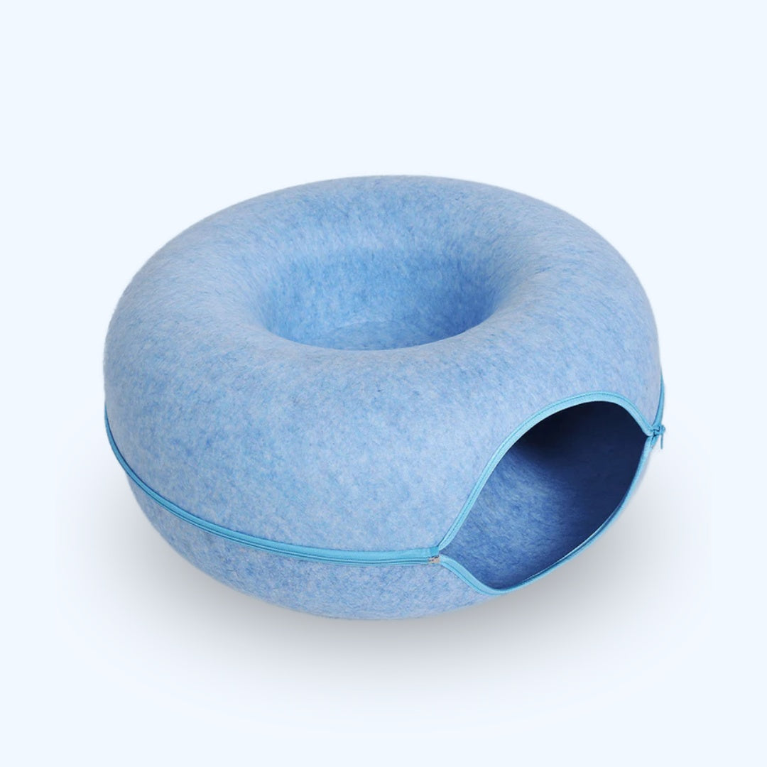 2-in-1 Donut Tunnel Bed for Cats