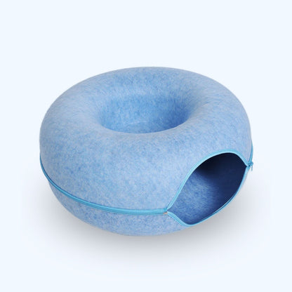 2-in-1 Donut Tunnel Bed for Cats