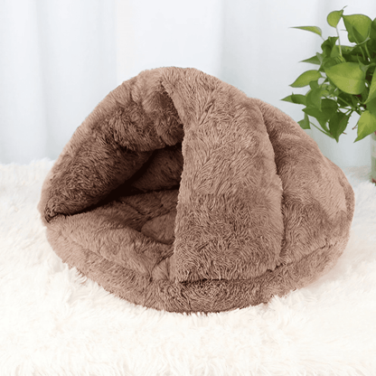 Calming Soft Cave Bed - For Cats & Small Dogs
