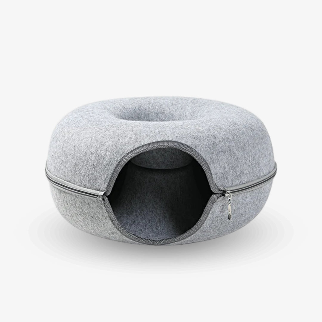 2-in-1 Donut Tunnel Bed for Cats