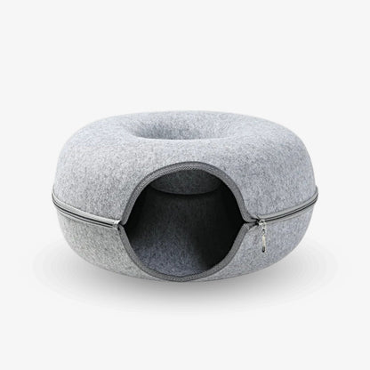 2-in-1 Donut Tunnel Bed for Cats