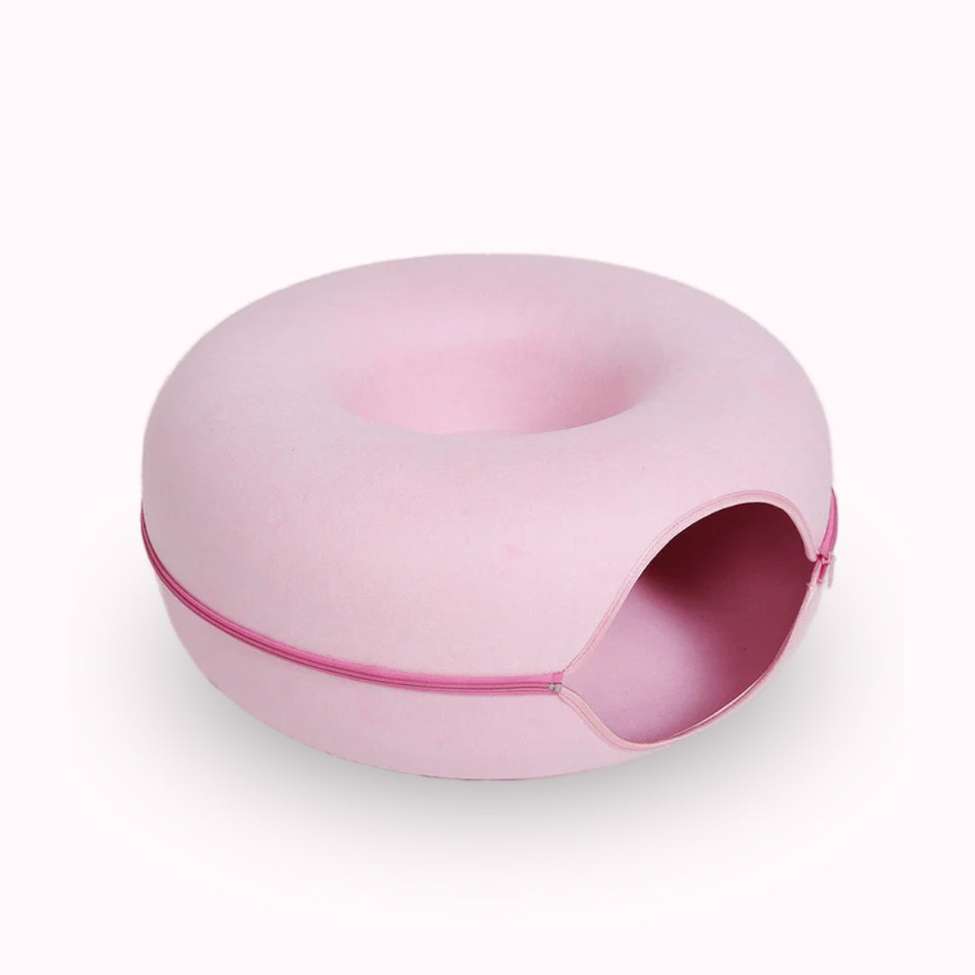 2-in-1 Donut Tunnel Bed for Cats