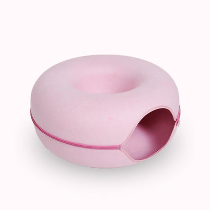 2-in-1 Donut Tunnel Bed for Cats