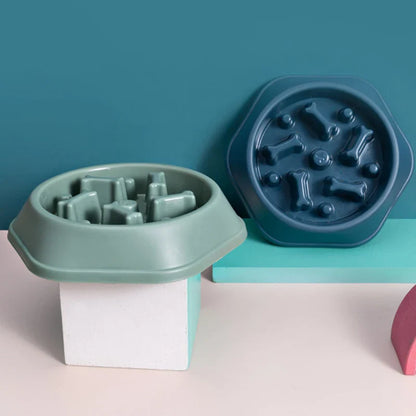 Anti-Choke Feeding Bowl - Slow Feeder for Dogs & Cats