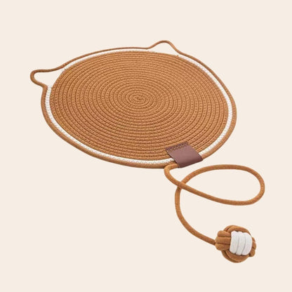 Round Scratching Mat with Ball