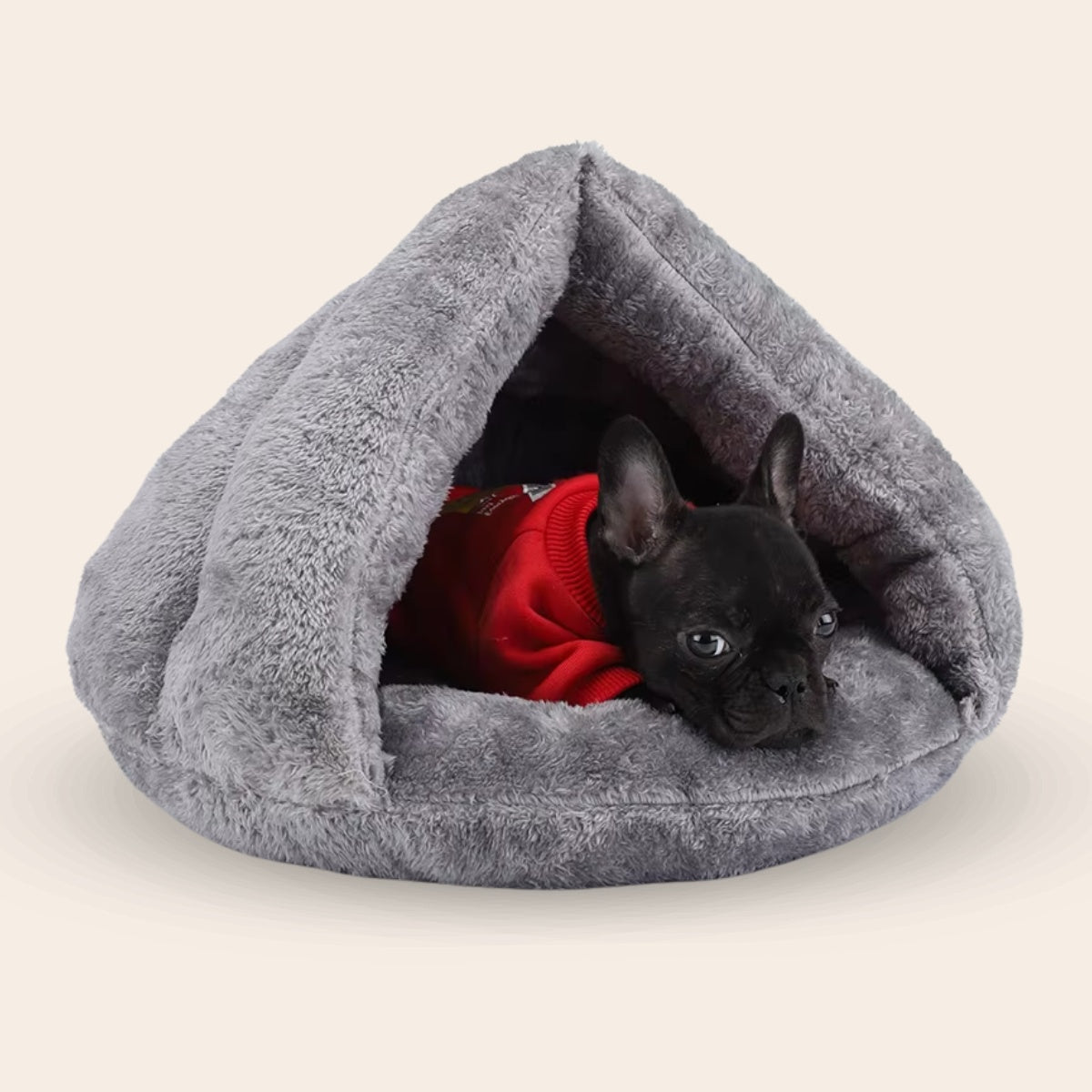 Calming Soft Cave Bed - For Cats & Small Dogs