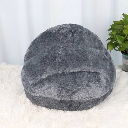 Calming Soft Cave Bed - For Cats & Small Dogs