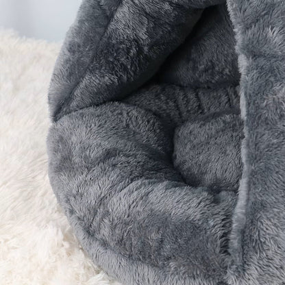 Calming Soft Cave Bed - For Cats & Small Dogs